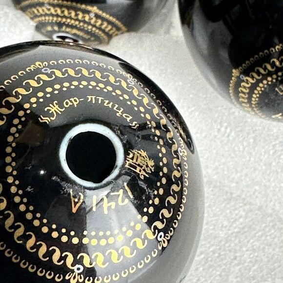 Masters of Palekh Russian Porcelain Egg Ruslan & Ludmilla Fairy Tale Set Of 4 - Picture 8 of 16